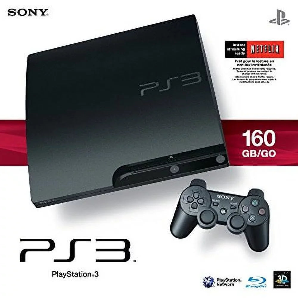 Sony Restored (Refurbished) PS3 Console 160GB PlayStation Slim