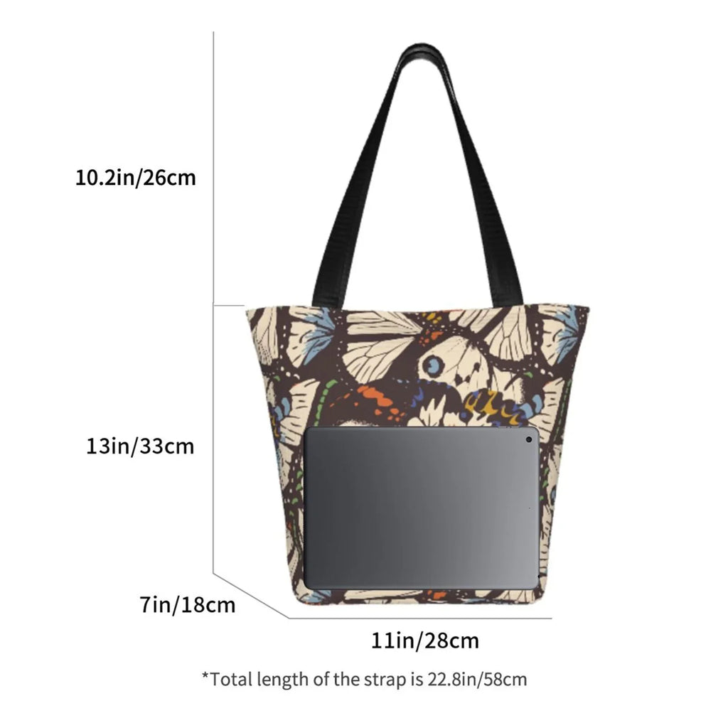 Women'S Tote Butterflies Handbags Vector Bag Lukts Bag Shopping Large Capacity Bag,Shoulder Hobos