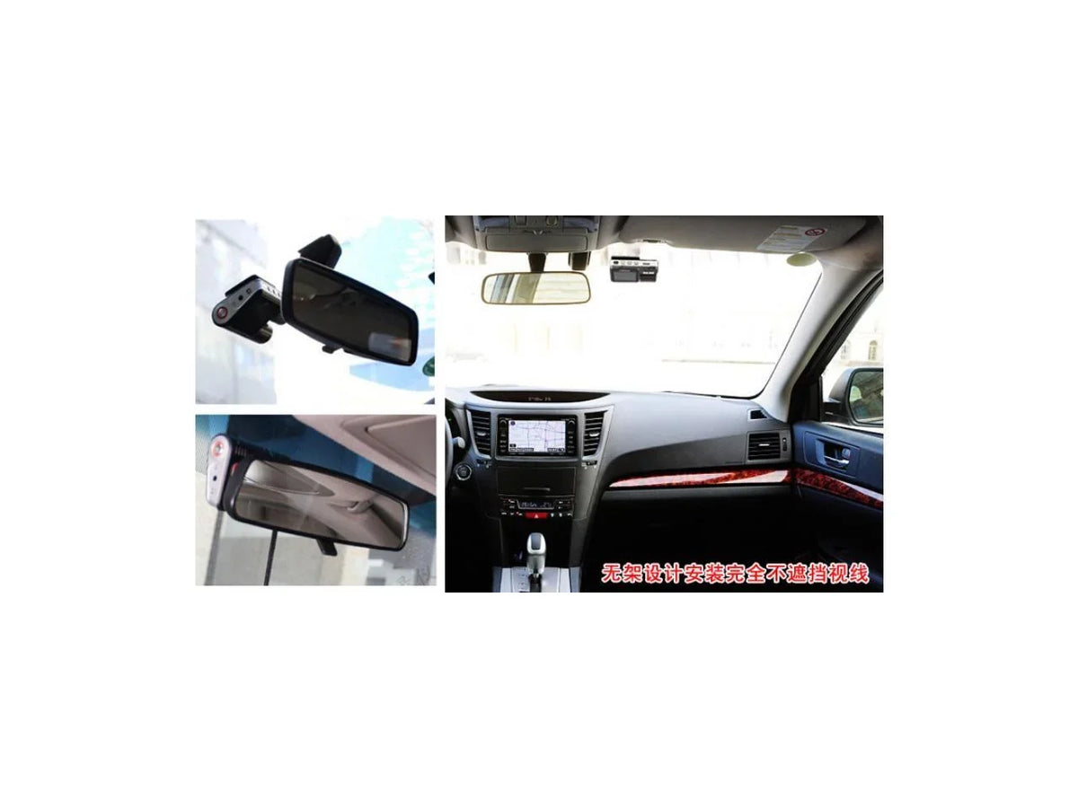 1080P I1000 I1000 DVR driving black with IR Car automobile Screen boxFull twin vision Controller separated Camera 2" recorder Full night Chi + lens HD 1080P Remote Recorder