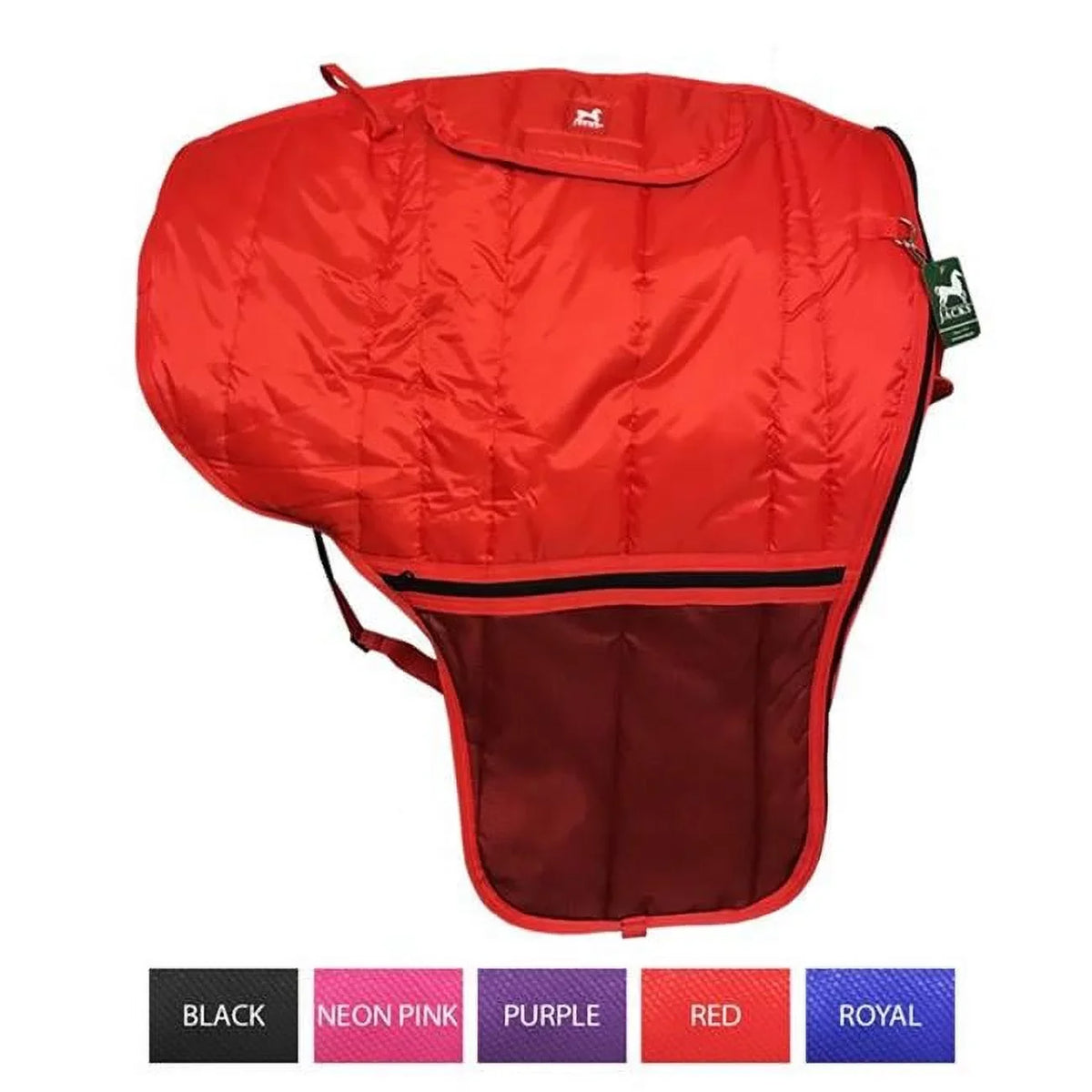 Jacks Saddle - Western Red Deluxe x 35 72 Bag, Imports 3894-RE in.