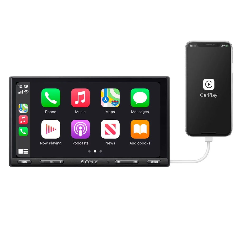 Media CarPlay, Android Auto, XAV-AX5600 Mobile Sony and 6.95" Receiver Cast with Weblink