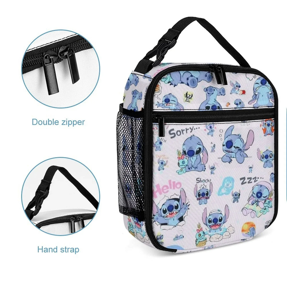Stitch Portable School Handbag Thermal Girls Lilo For Insulated Kids Bento Bag Bag Boys Lunch Cooler Adult Office Tote