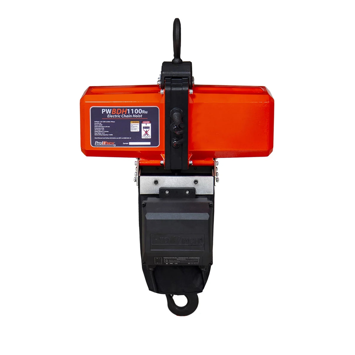 110V Hoist 10 ft Chain Lb Ton 1100 Prowinch Mini 1/2 Electric Chain Wireless