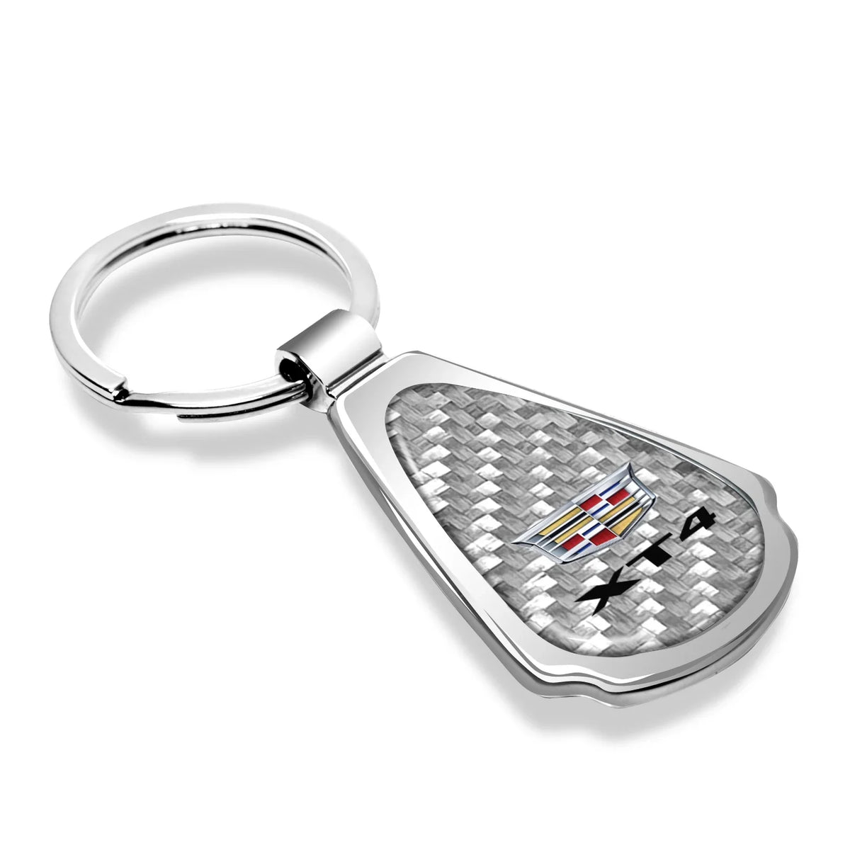 Chrome Dome Image for Licensed Carbon Chain, Metal Teardrop Key Real Silver Fiber Cadillac Official iPick XT4