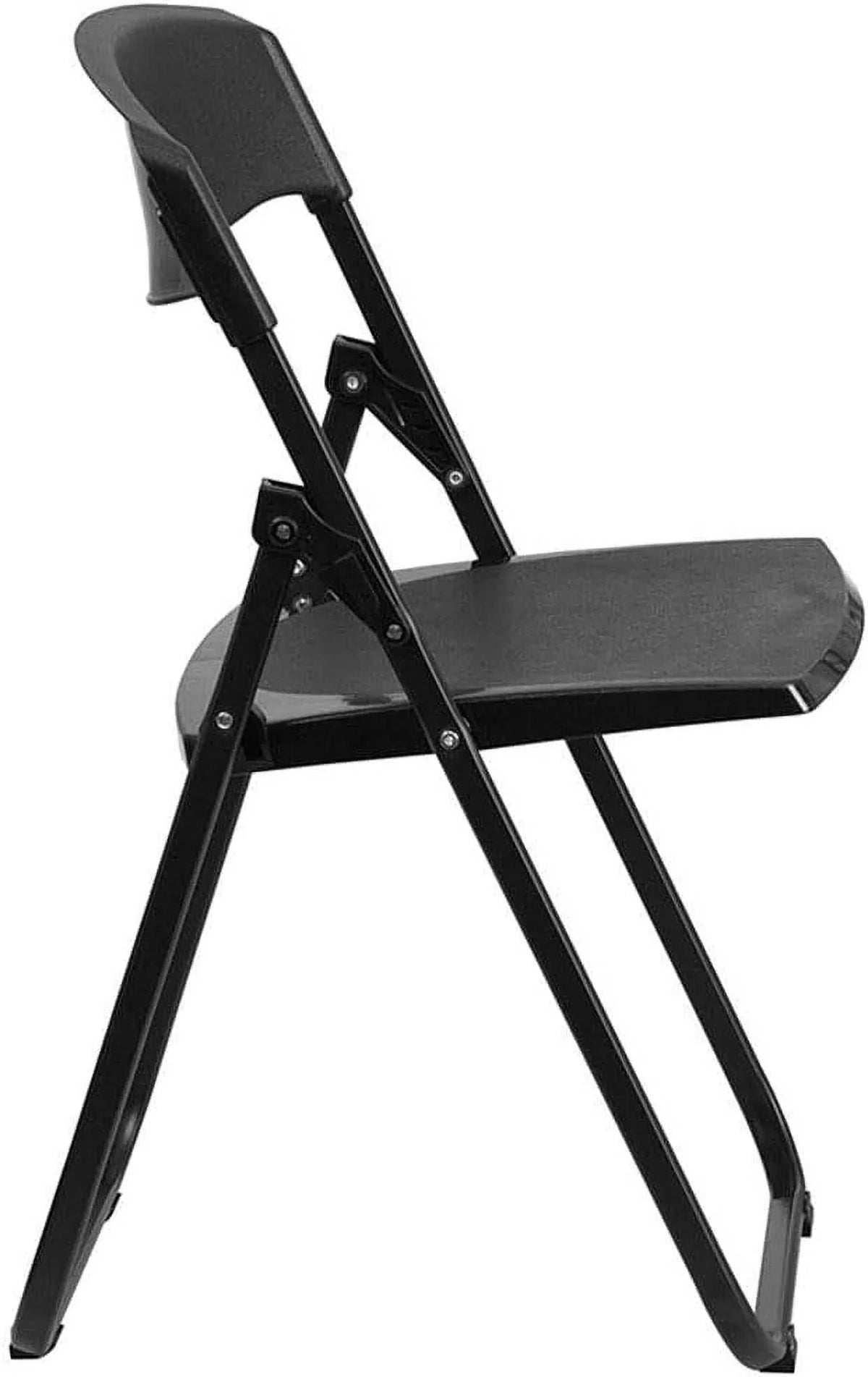 Duty Series Brackets Capacity Heavy Ganging With 500 Chair HERCULES Folding Lb. Built-In Black Plastic