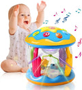 2 for Drum Boys 3+ Toddlers Melodies 6 Toys Musical Rotating Baby 12 up 1 Toys Learning Light Baby with Toys Months, Projector Gifts to , Educational Year Girls Old