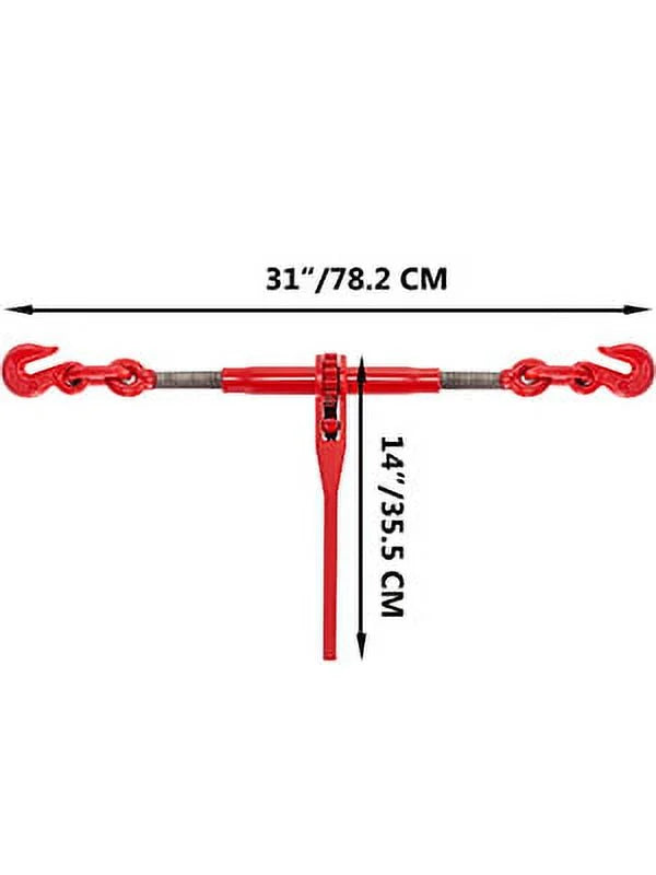 Load Ratchet Tie Down, Binder BENTISM 6600lbs Binder for 5/16in-3/8in, Chain 2pcs