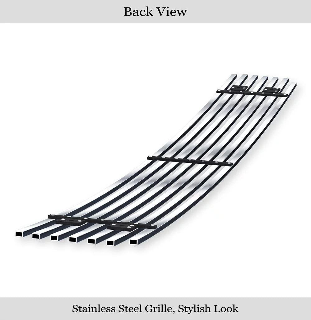 Premium Stainless N19-S09566H 2008-2010 Grille Sedan Lower Compatible Chrome with 8x6 Bumper Steel Accord Honda Billet APS