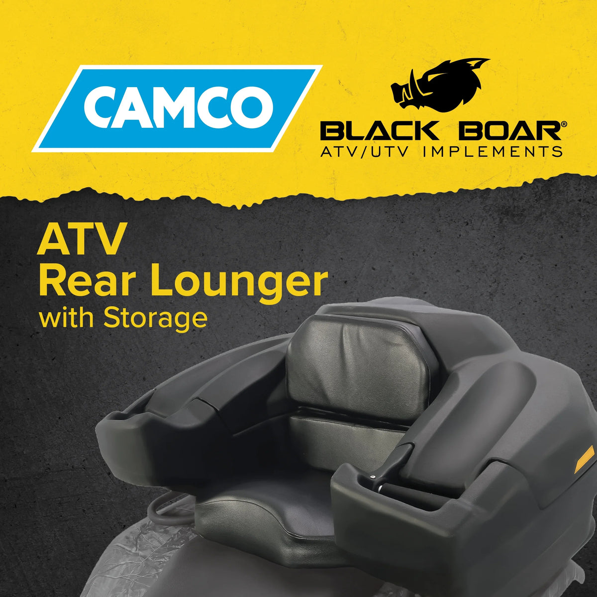 and Lockable Features ATV/UTV Design, an Cushion (66010) Storage a Camco Box, Impact-Resistant Lounger Box Water-Resistant Boar Rear Black a Storage Soft Seat and | Comfortable