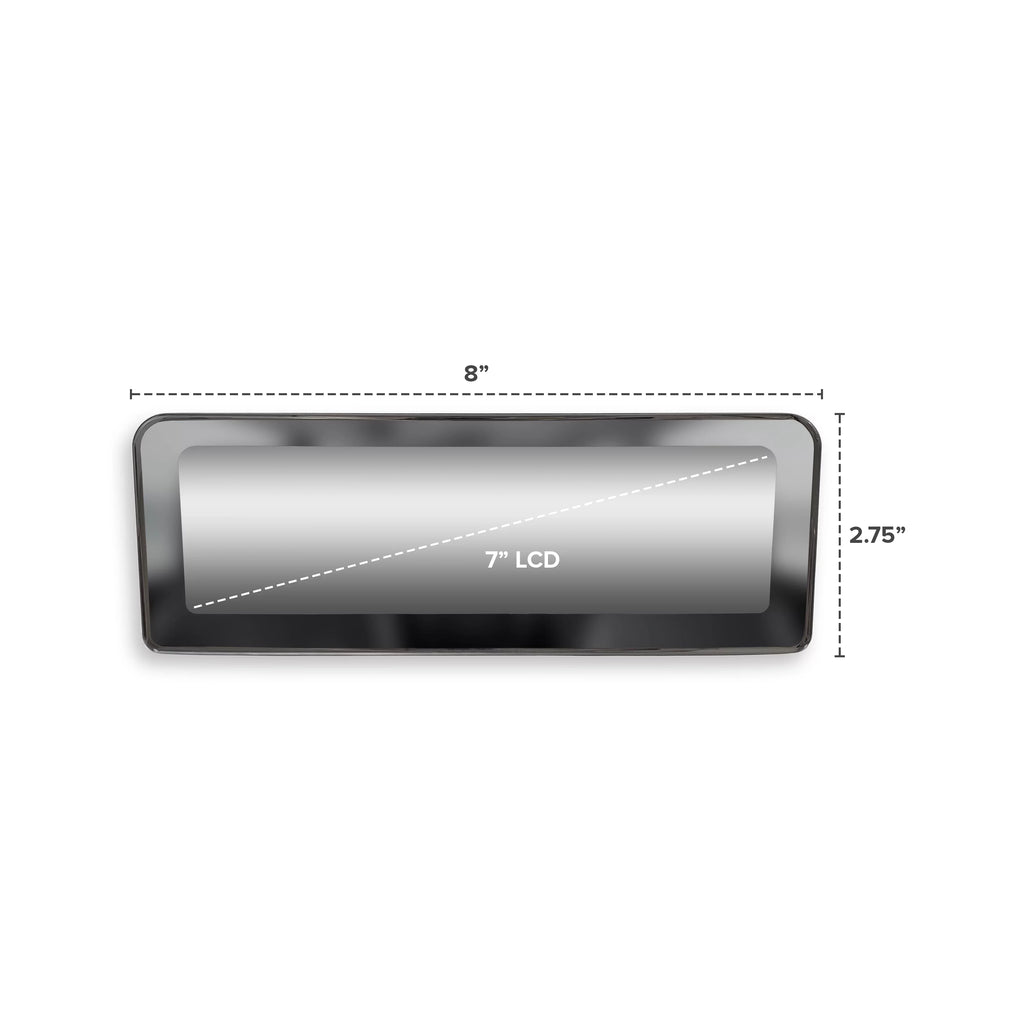 Display, 7" Master LCD View Tailgaters Enhanced Universal Video Visibility Mirror Rear Inputs 4 & Frameless with