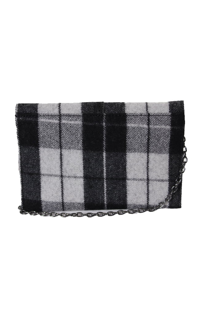 Hudson White Nicole Black Bag Plaid Crossbody Danielle OS