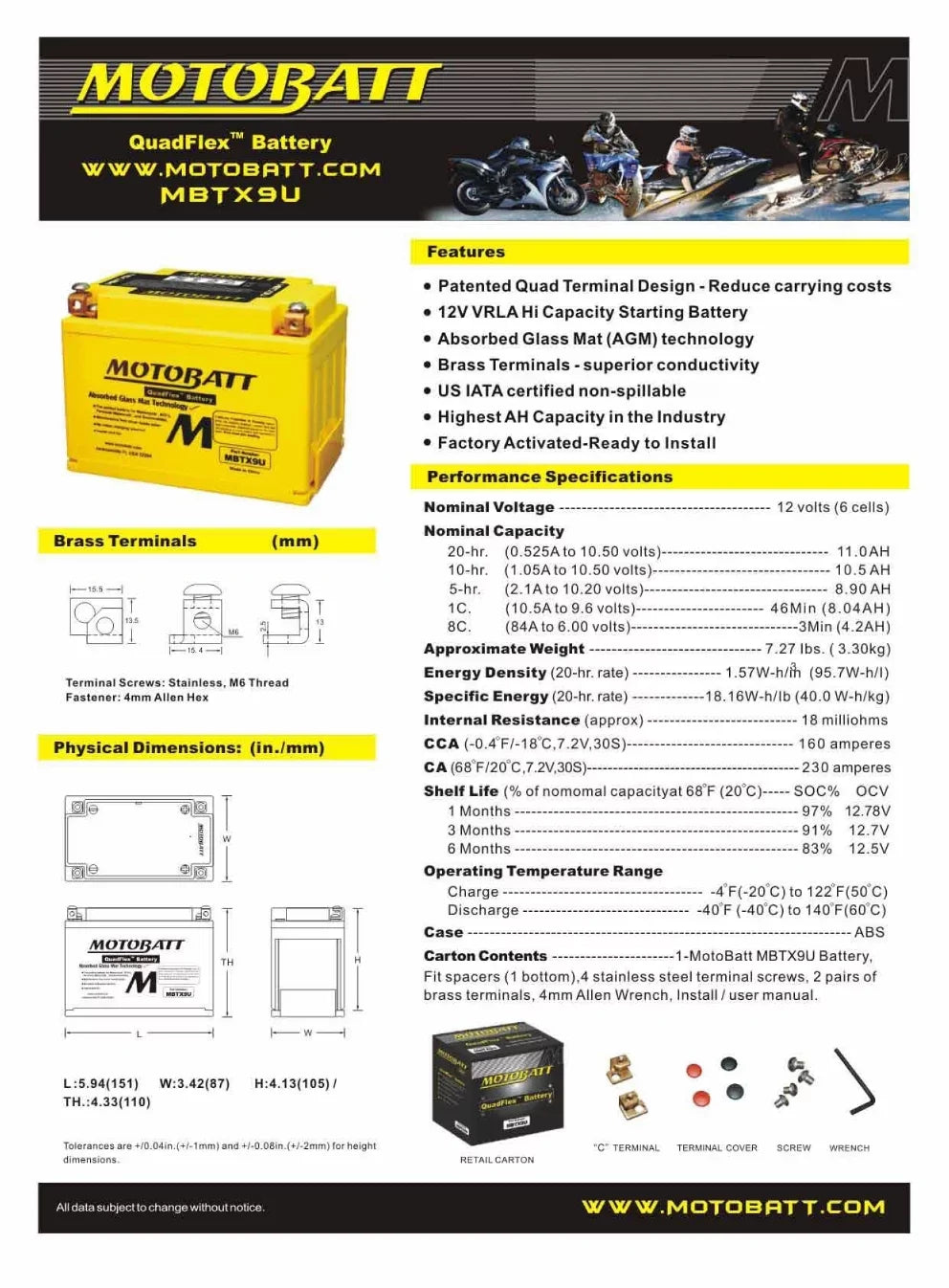 1000 Super Tenere 1200Z AGM for FZ1 FZS Yamaha MotoBatt 06-12 2011-Up Battery XT
