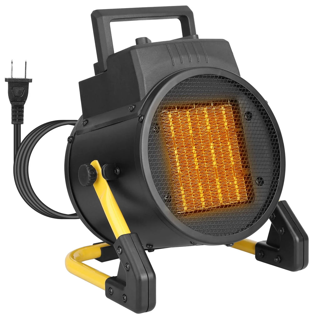 Bedroom Heater Protection Electric with Desk Personal Office Ceramic Adjustable Portable Overheat for Fan Temperature 1500W Heater iMounTEK Space