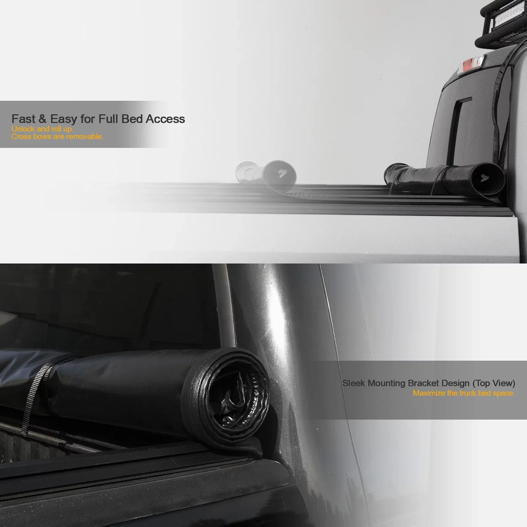 Lights 1500 New 76.8" Tonneau 6.4 with Bed LED Ram Bed For Roll Body Truck ( Up And ) 2019-2022 Lock Style Cover 733469495116 Feet Stehlen