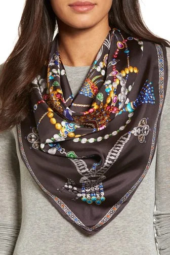 Heirloom Silk Scarf Echo Multi