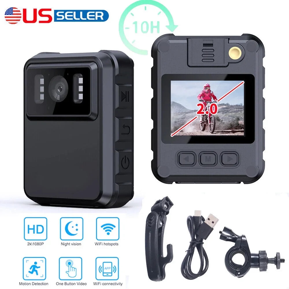 '- WiFi Body DVR Camera 1080P with Mini and Video Camcorder JahyShow Night Connectivity Vision Audio