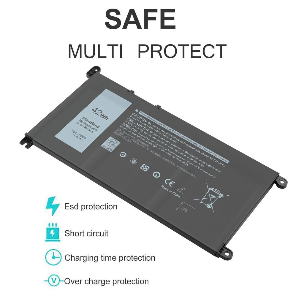 5481 5593 Inspiron for 1VX1H 5491 2-in-1 Battery 5493 5584 5590 5485 5482 YRDD6
