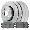 Jeep Rear 2010 Kit 2009 2008-2012 4.0L Front Pads Rotors AutoShack 2008 Nitro RWD 2011 Ceramic Replacement Dodge and 2007 Liberty 4WD V6 3.7L and Brake for