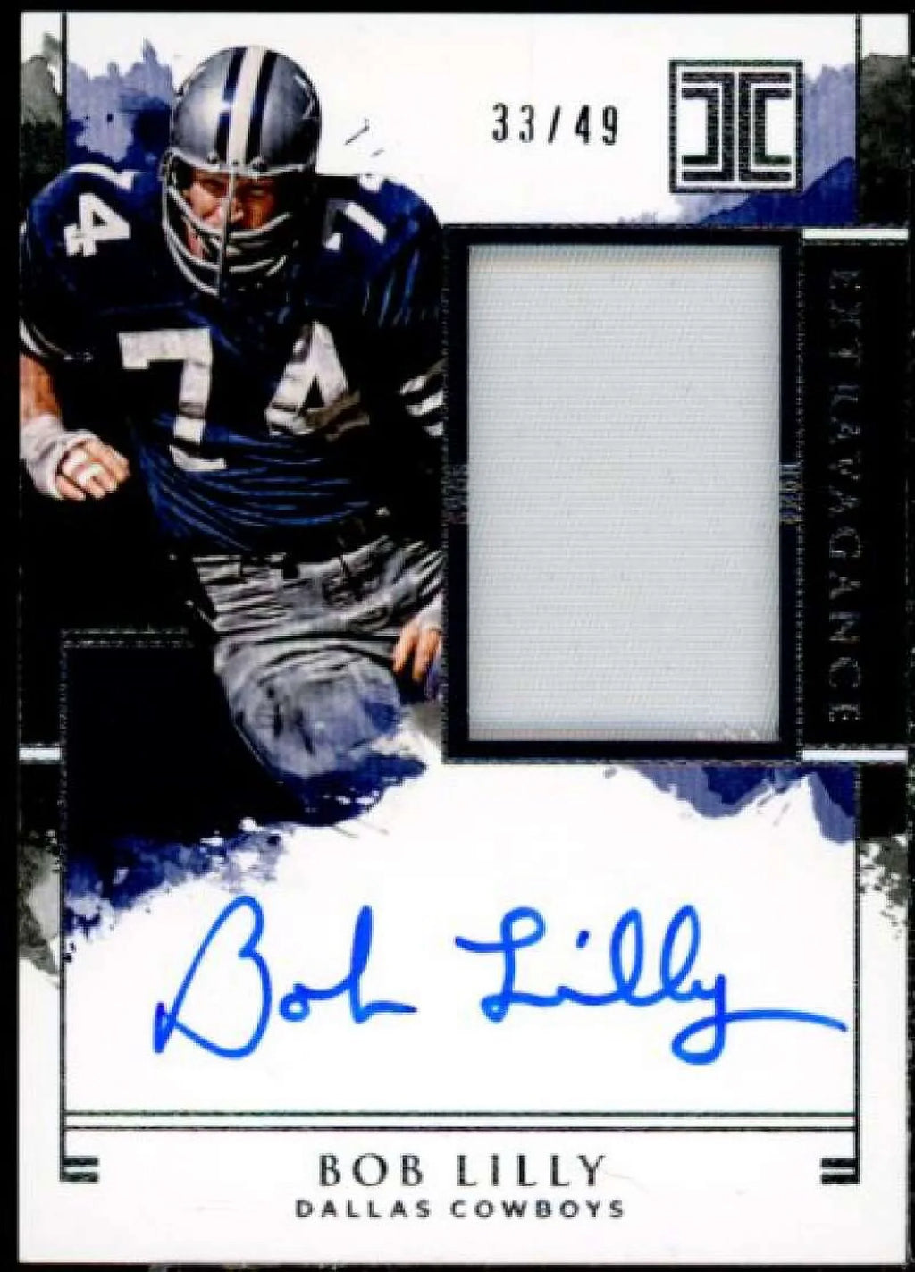 Impeccable Card Bob Autographs Panini Extravagance #12 Lilly Patch 2018