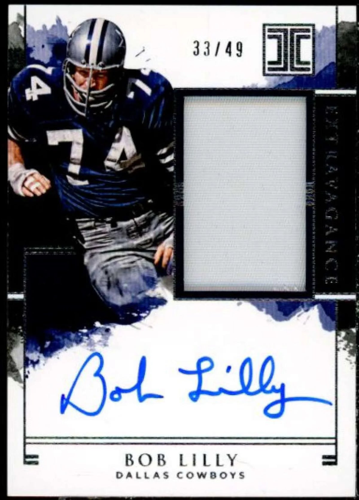 Impeccable Card Bob Autographs Panini Extravagance #12 Lilly Patch 2018
