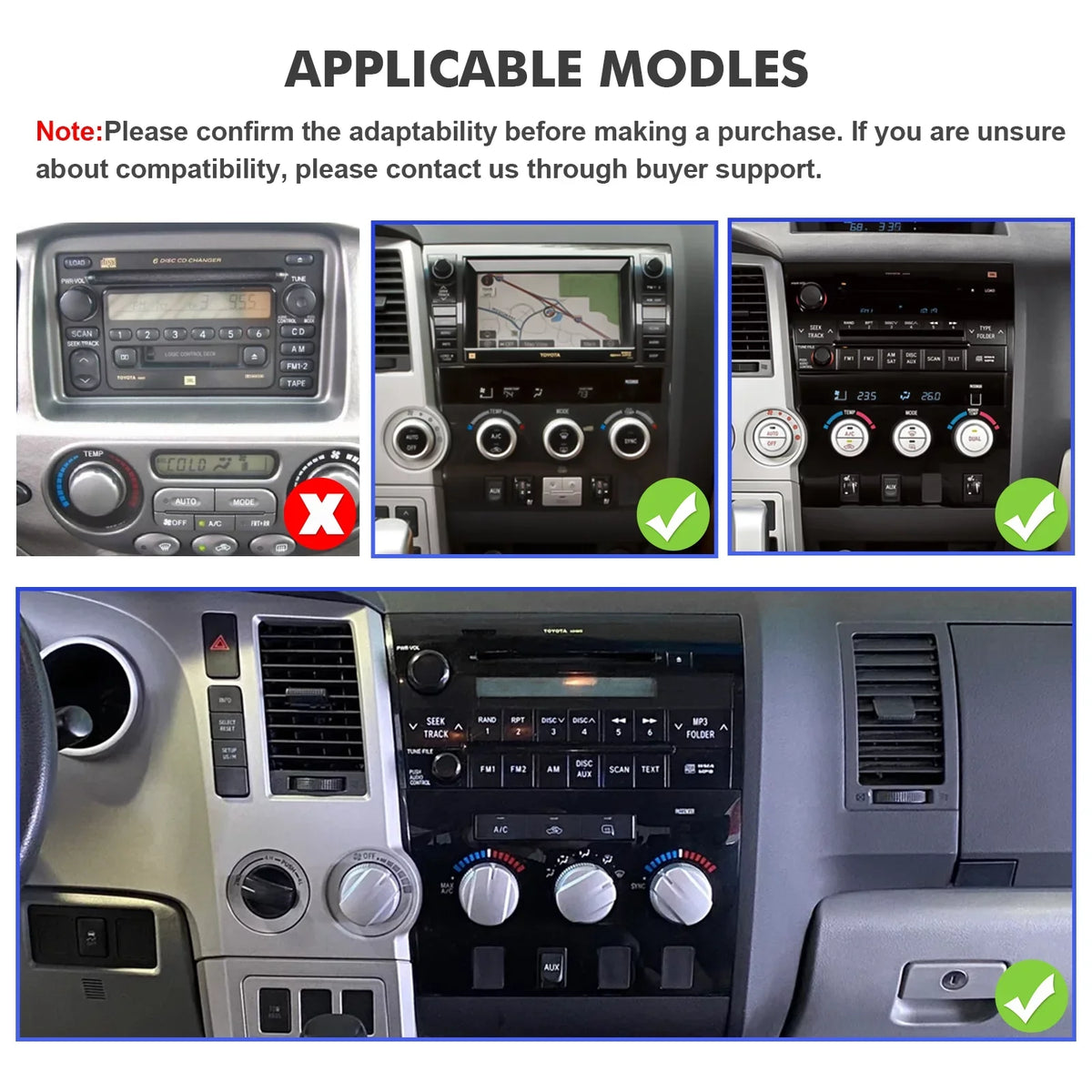 Car Camera Navi Car GPS & Double Radio Backup Touchscreen Screen Tundra Support 10 2008-2018 IPS with inches Android 2007-2013 Carplay 10.1 2+32G & Auto Stereo Android Sequoia for FM Din BT Toyota