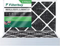 Carbon Filterbuy 16x30x1 Odor AC Eliminator Activated Air HVAC (6-Pack) 8 with MERV Furnace Filters Pleated