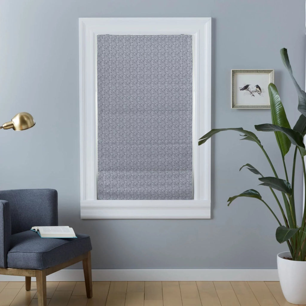 Dark Grey Shade, Home Blackout Roman Exclusive Esme Total 34"x64",