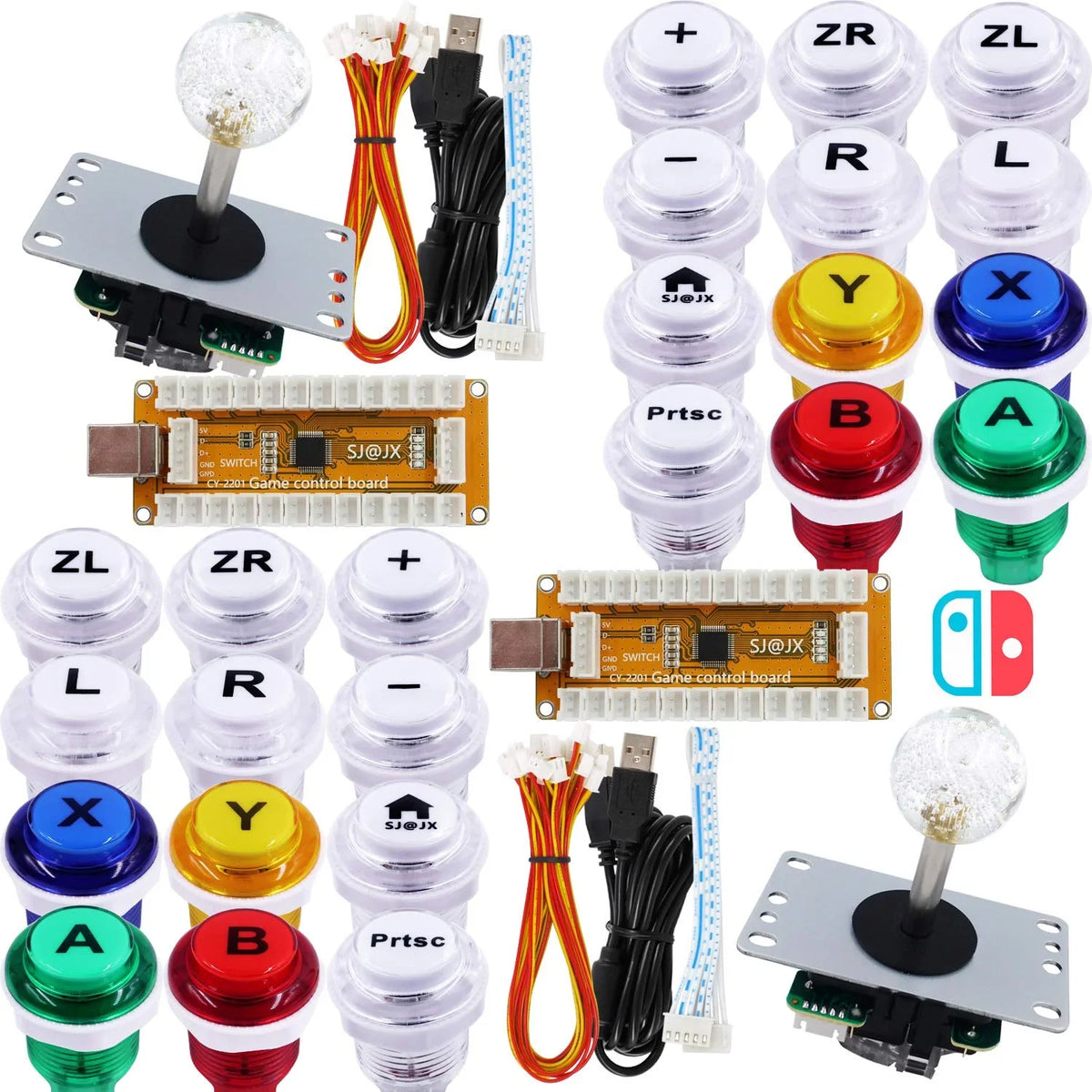 MAME Nintendo Switch PC Game Microswitch Controller Raspberry Pi Button Player Arcade PS3 MX Cherry USB Retropie 2 for SJ@JX Joystick 8way Encoder Gamepad