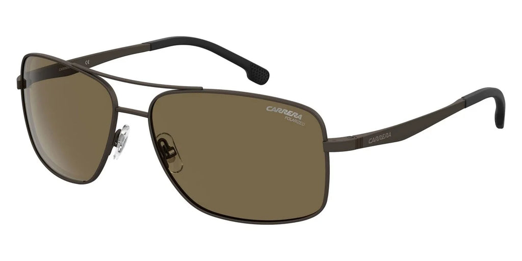 Rectangular Polarized Men's Bronze CARRERA 009Q/SP Sunglasses 60 8040/S Carrera