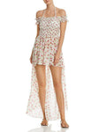 Swim Red/White, Cover-up Alex Printed X-Small Off-the-shoulder Cherry, Maxi In