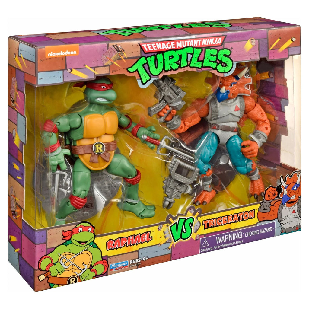 Tricereton Turtles Teenage Set Figure Raphael Mutant Ninja Action vs.