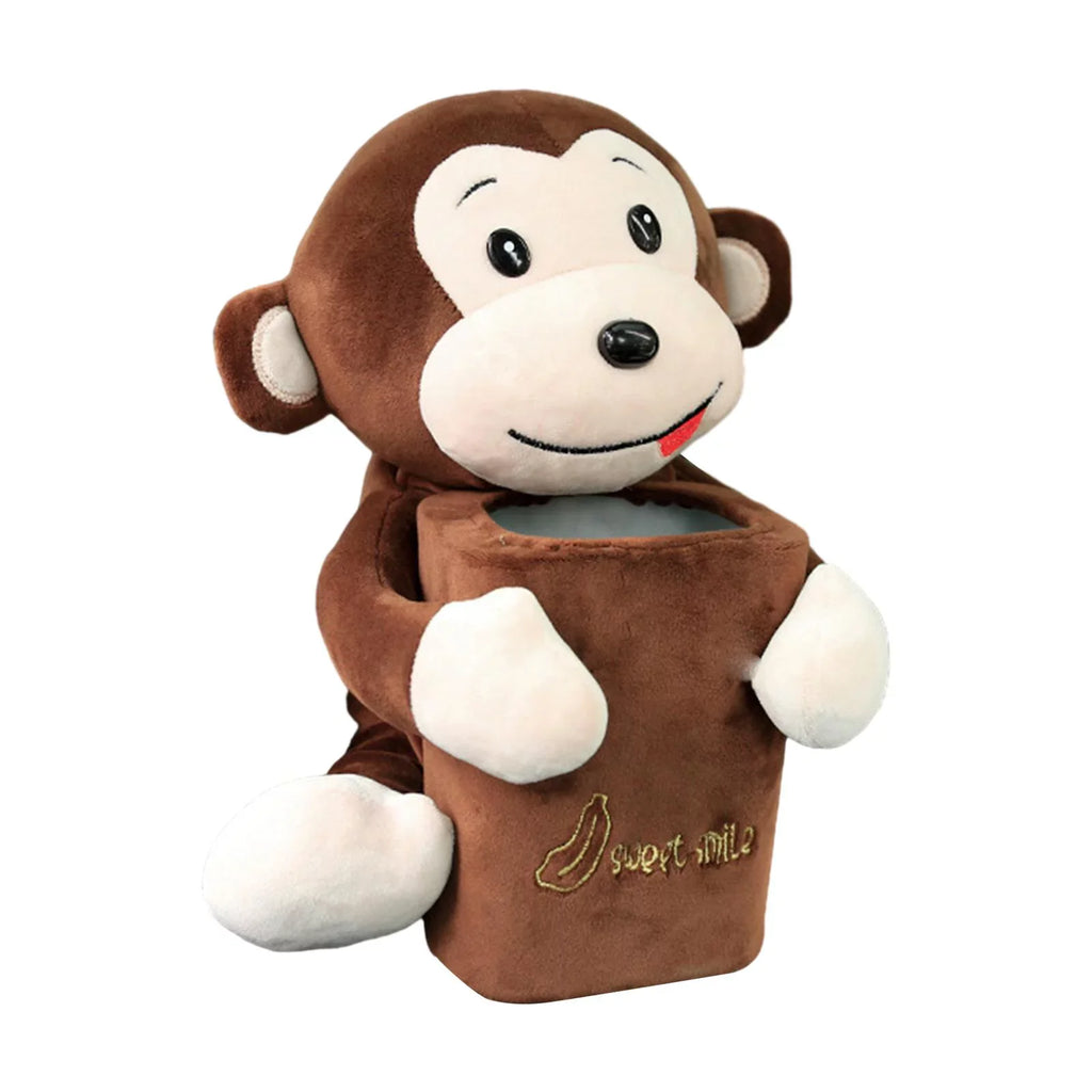 Accessories 2 Vehicle Holder Cute for Monkey Comfortable Cartoon Cartoon Box Home Box in1 Tissue Animal Organizer