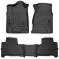 Tahoe/Yukon by 2015 Chevy/GMC WeatherBeater Black Husky Liners Floor RealTruck Combo