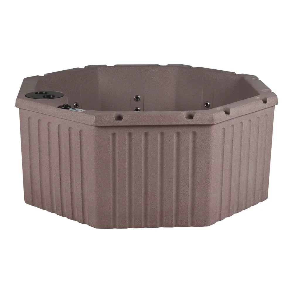 Seater 8 Cover, Brown Spa Aqualife 20 & Lagoon Jets, Tub Tub with Millstone LED lighting Hot