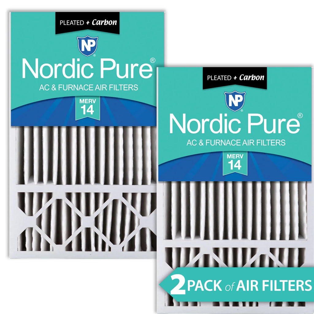 16x25x5 MERV (4 3/8) Plus 14 Honeywell Air Carbon Pack 2 Filters Replacement