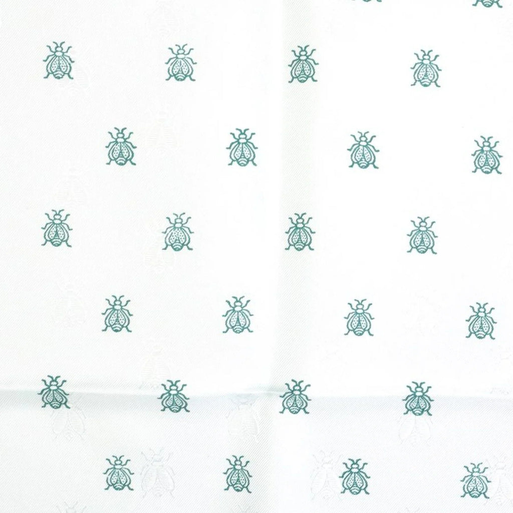 Scarf Pre-Owned Silk Blue/Green Light HERMES (Good) Unisex