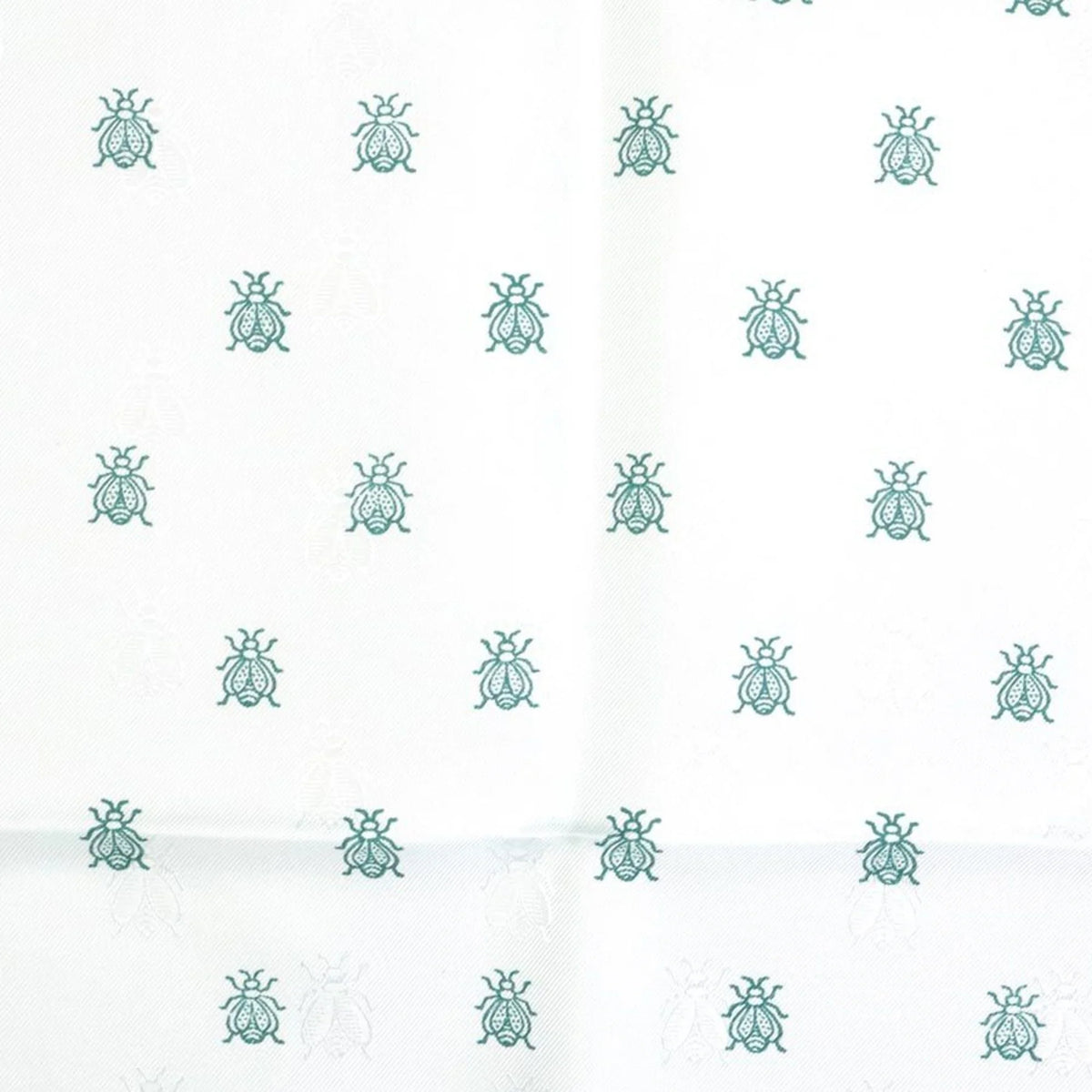 Scarf Pre-Owned Silk Blue/Green Light HERMES (Good) Unisex