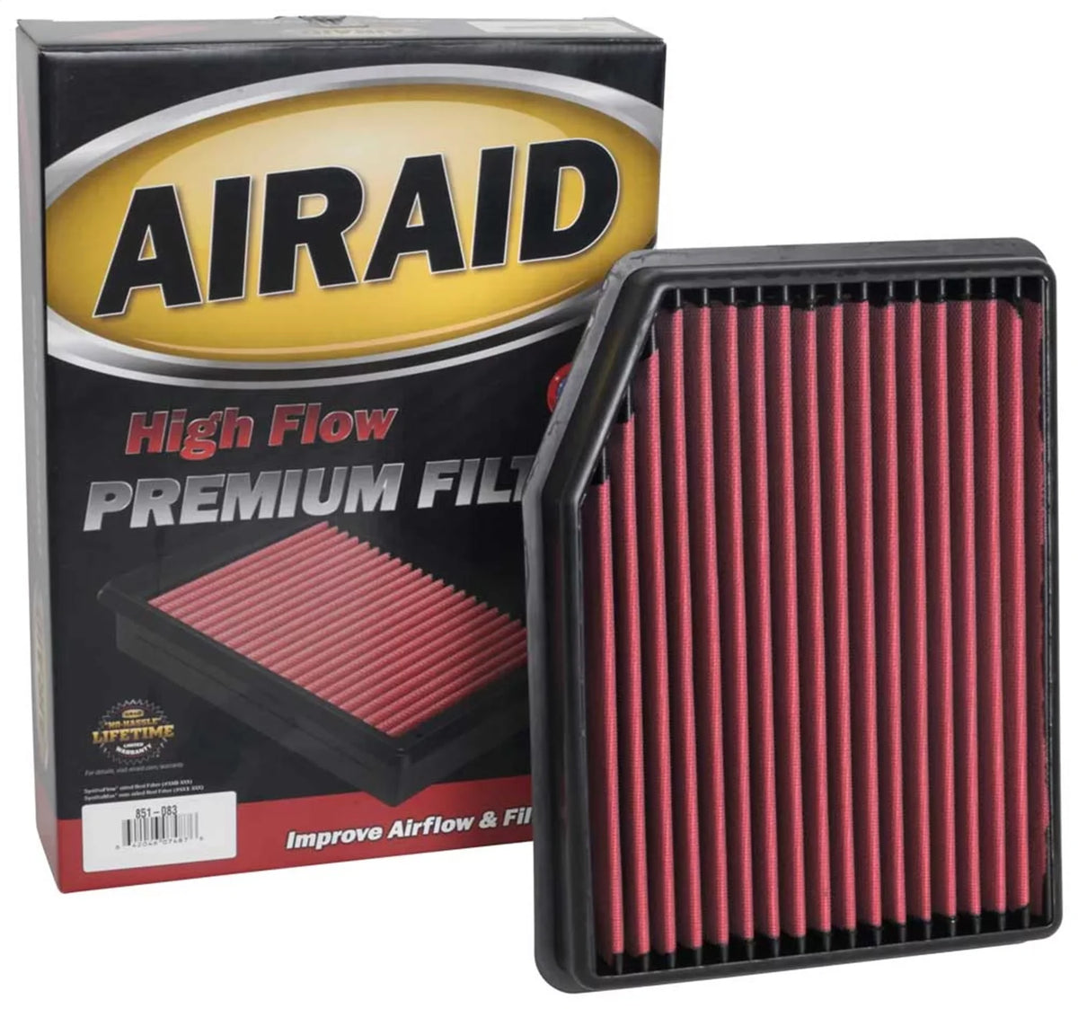 TAHOE Air 2019-2023 SILVERADO, Filter Fits CHEVROLET select: Replacement CHEVROLET 851-083 2021-2023 AIRAID