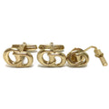 (Good) men cuff Dior gold set tack tie Christian Pre-Owned
