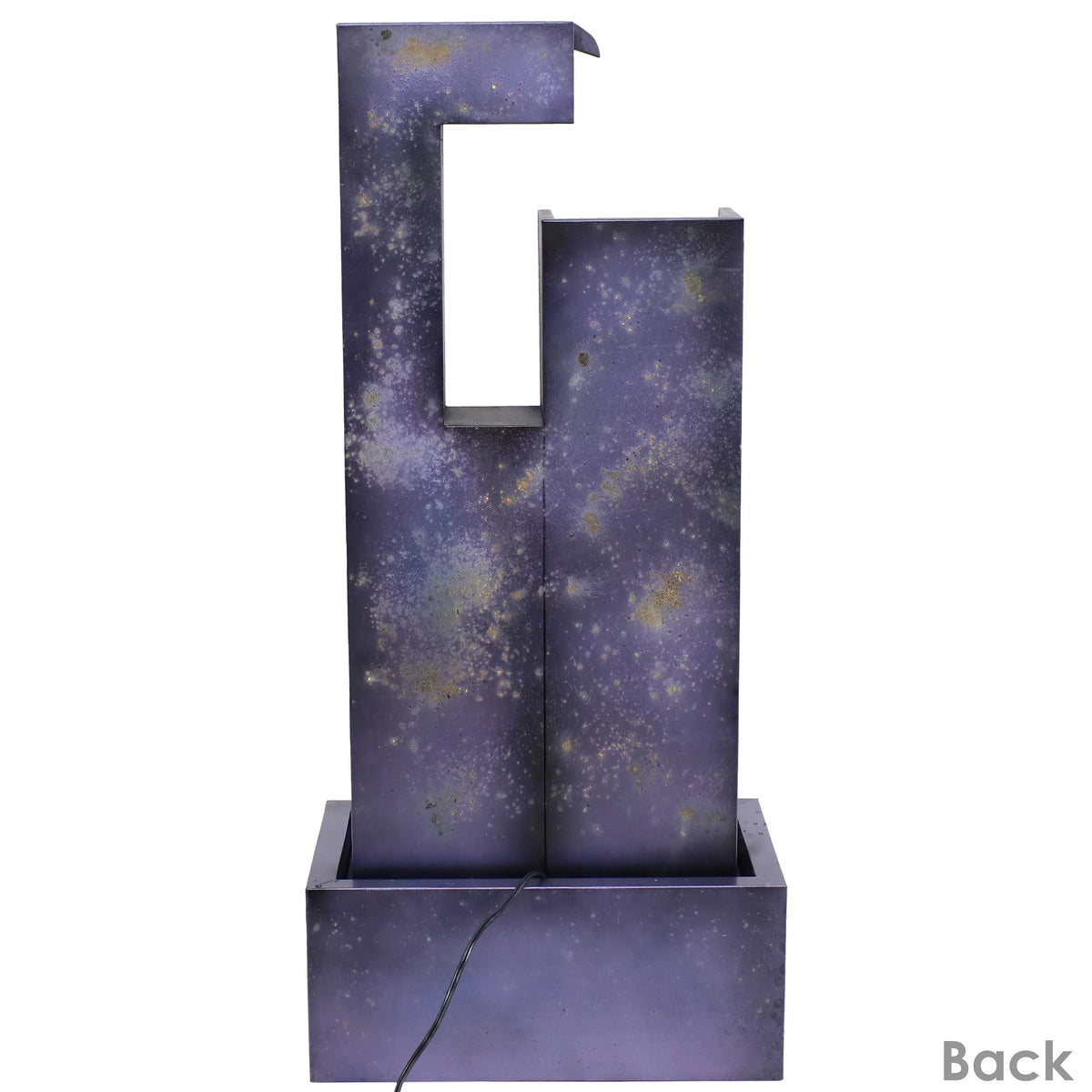 LED Metal Cascading Sunnydaze Outdoor Fountain - Tower with 32" Lights