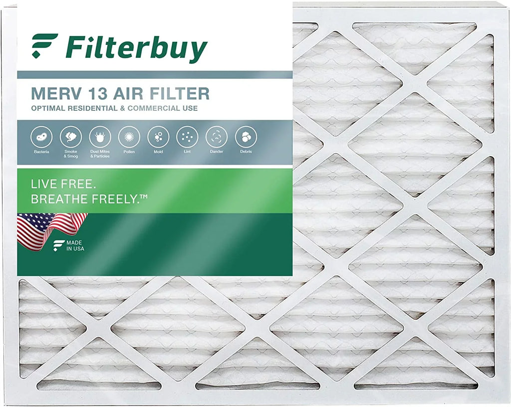 Filters AC MERV 16x21x1 Air 13 Furnace Pleated HVAC (1-Pack) Filterbuy