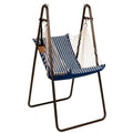 64” and with Pattern Collection Hamptons The Stand Hanging x White Striped Chair Blue Hammock 45”