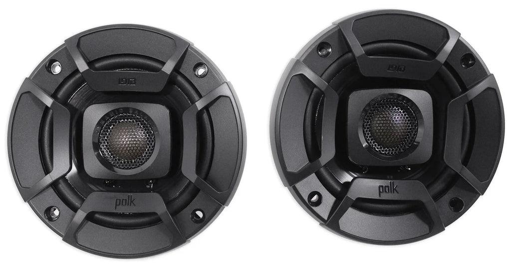 Speakers+MTX Tower (2) 2-Channel For Amp ATV/UTVCART 4" Chrome Polk Audio