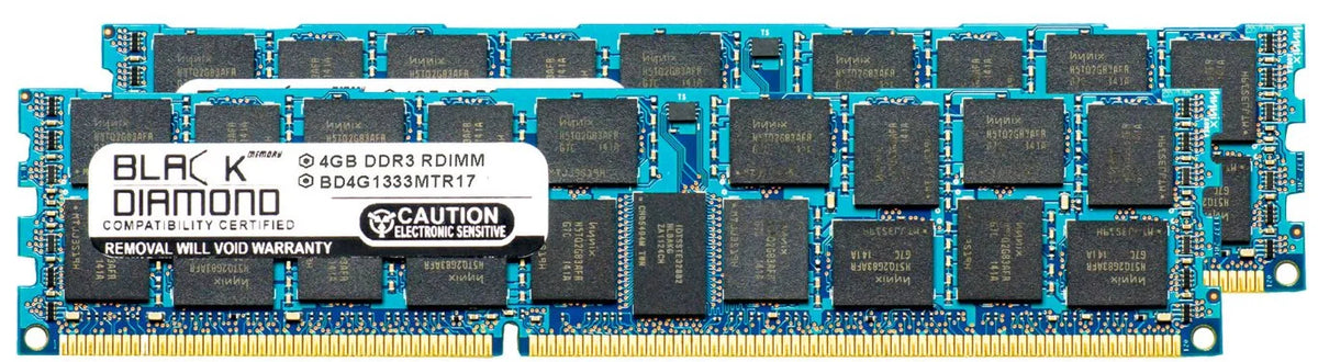 DDR3 Black RDIMM 1333MHz Memory SuperMicro RAM 8GB Memory 5000 Diamond 2X4GB SuperServer 240pin for PC3-10600 5016I-URF Upgrade Module