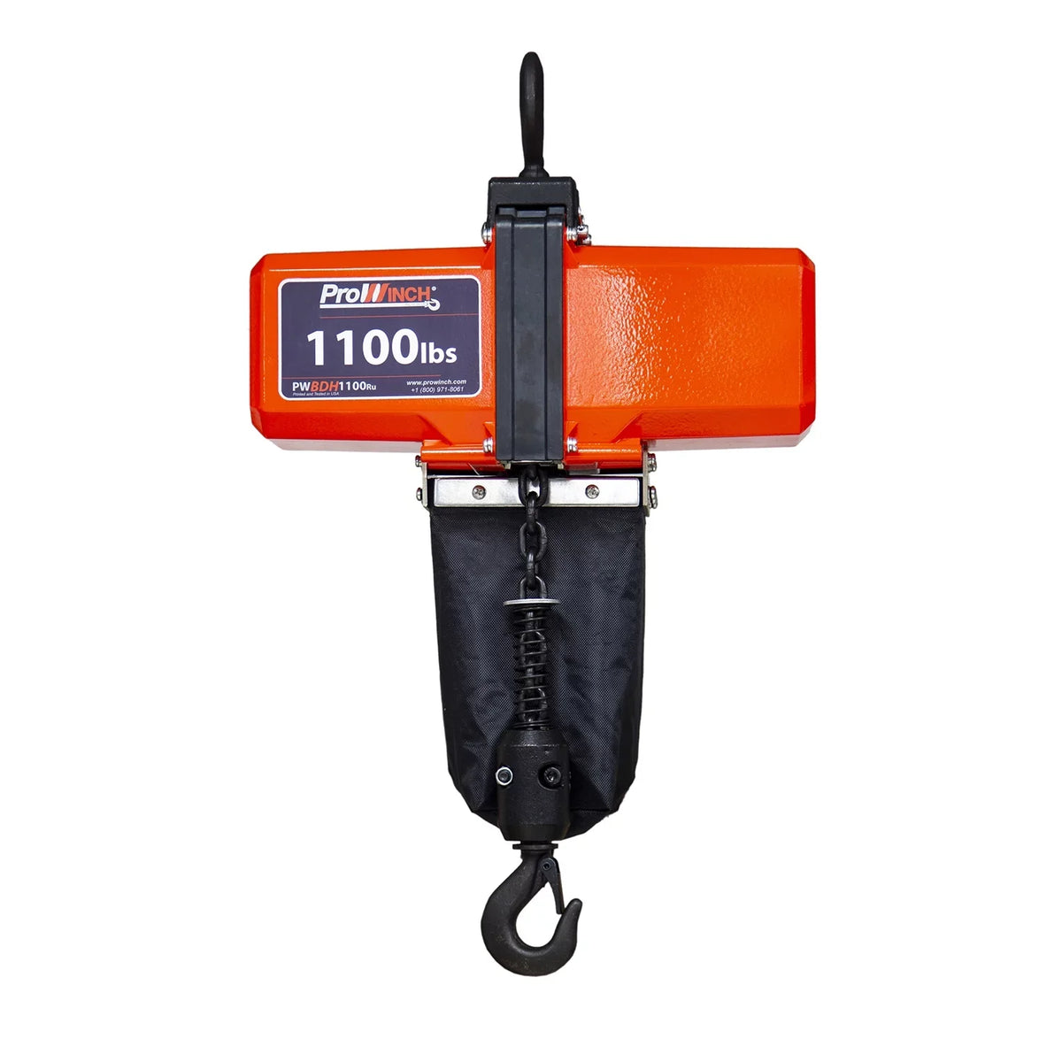 110V Hoist 10 ft Chain Lb Ton 1100 Prowinch Mini 1/2 Electric Chain Wireless