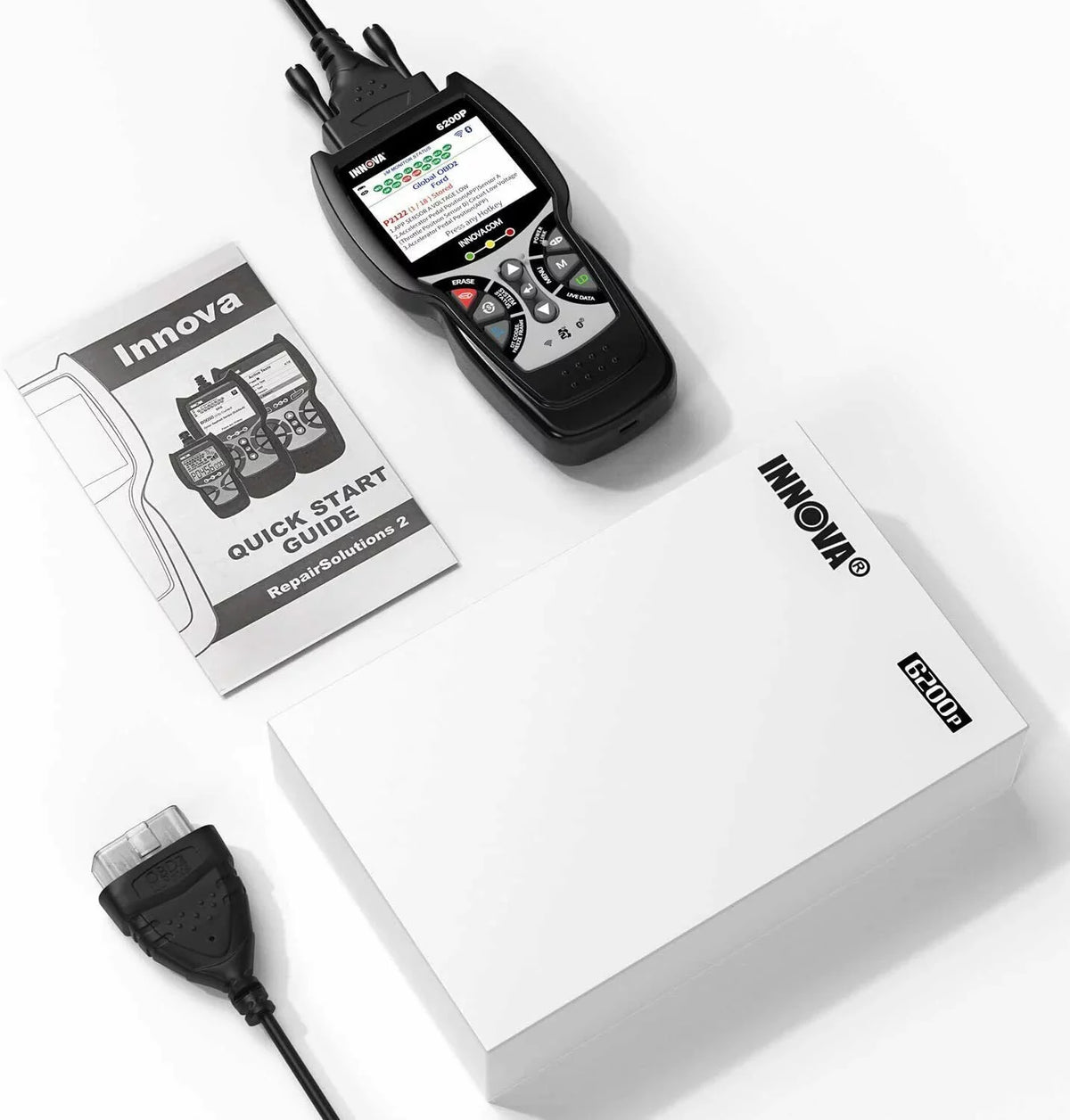 OBD2 Oil Scanner Bluettoth Reader INNOVA Diagnostic Registratio ABS Code 6200P Battery System Tool Full SRS