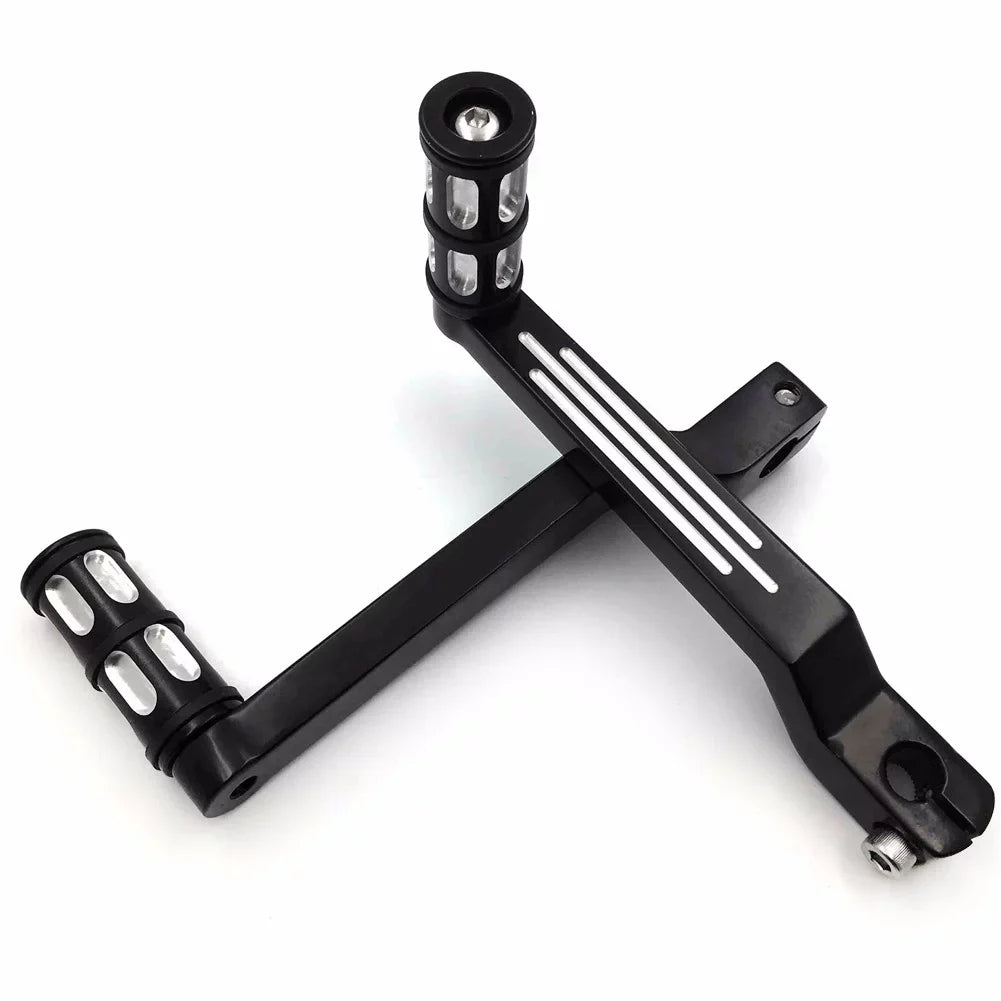 Toe 009C- and Levers/Gear For later Harley w/ HTT- Pegs Motorcycle FLSTF Davidson Shifter Pedal Shift 1980 Heel Shift Aluminum Boy Levers Fat Style Black