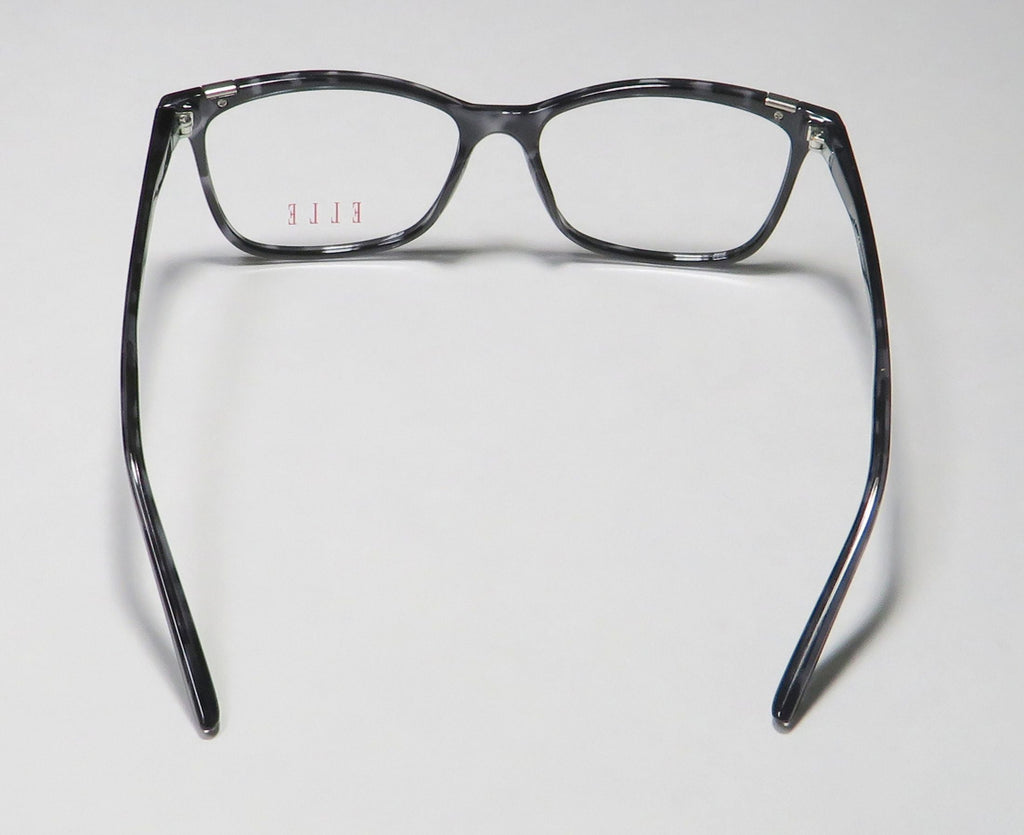 CASUAL AFFORDABLE BUDGET CAT EYE FRAME DEMO DESIGNER EYEGLASSES/SPECTACLES WOMENS/LADIES CAT NEW ELLE 13425 EYE 53-15-140 LENSES GRAY FULL-RIM