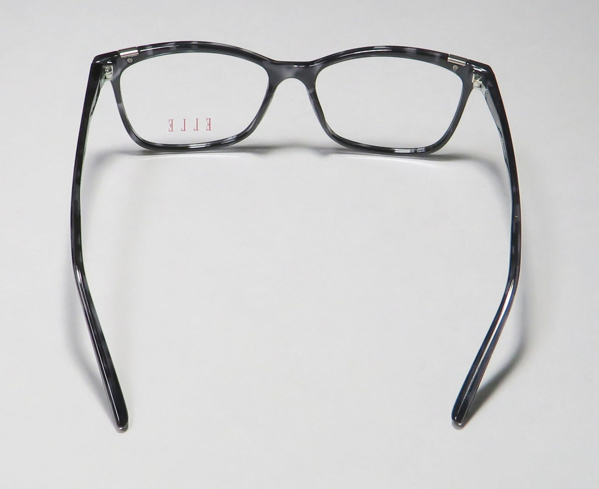CASUAL AFFORDABLE BUDGET CAT EYE FRAME DEMO DESIGNER EYEGLASSES/SPECTACLES WOMENS/LADIES CAT NEW ELLE 13425 EYE 53-15-140 LENSES GRAY FULL-RIM