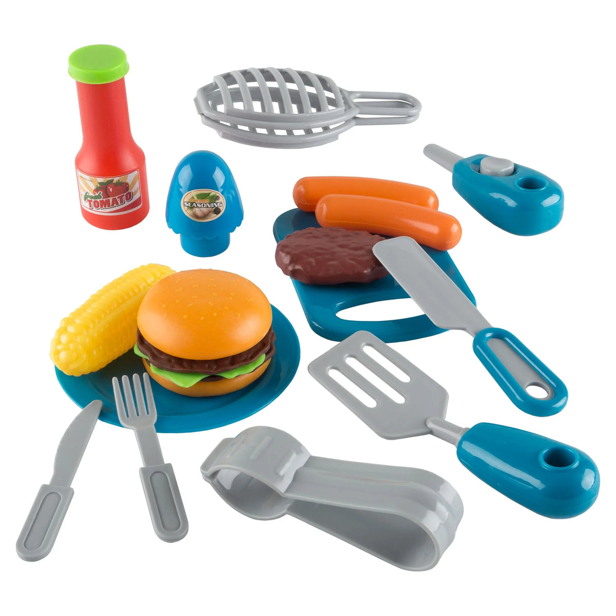 Hey! BBQ Toy Pretend - Dinner Play Play Set Grill Kids Set Play!